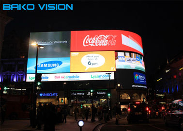 Outdoor Fixed LED Display Front Maintenance Fast Installation P6/P8/P10 Full Color 6500nits Screen
