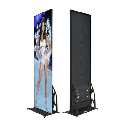 LED Poster Board P2.5 Indoor Screen Floor Standing Kiosk Wifi 4G Control