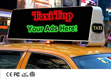 Mobile Outdoor Taxi Top Advertising LED Display With 5000 Nits Brightness