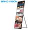 WiFi 4G Control HD digital poster display P2.5 Mall Advertising IP40 With Wheels